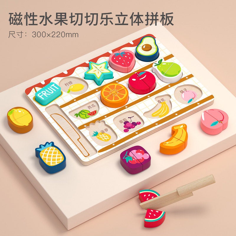 Children'S Wooden Puzzles Baby Early Education Educational Toys Hand Scratching Board Digital Matching Panel Manufacturer - Image 1